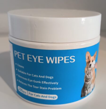Pet Eye Wipes - 100 Pcs For Cats & Dogs