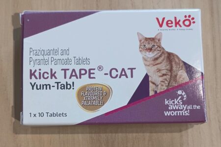 Veko Kick TAPE-Cat Pet Yum-Tab Dewormer Tablet