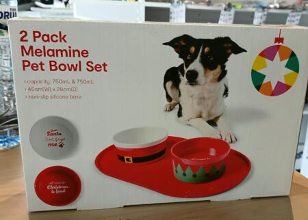 2 Pack Melamine Pet Bowl Set